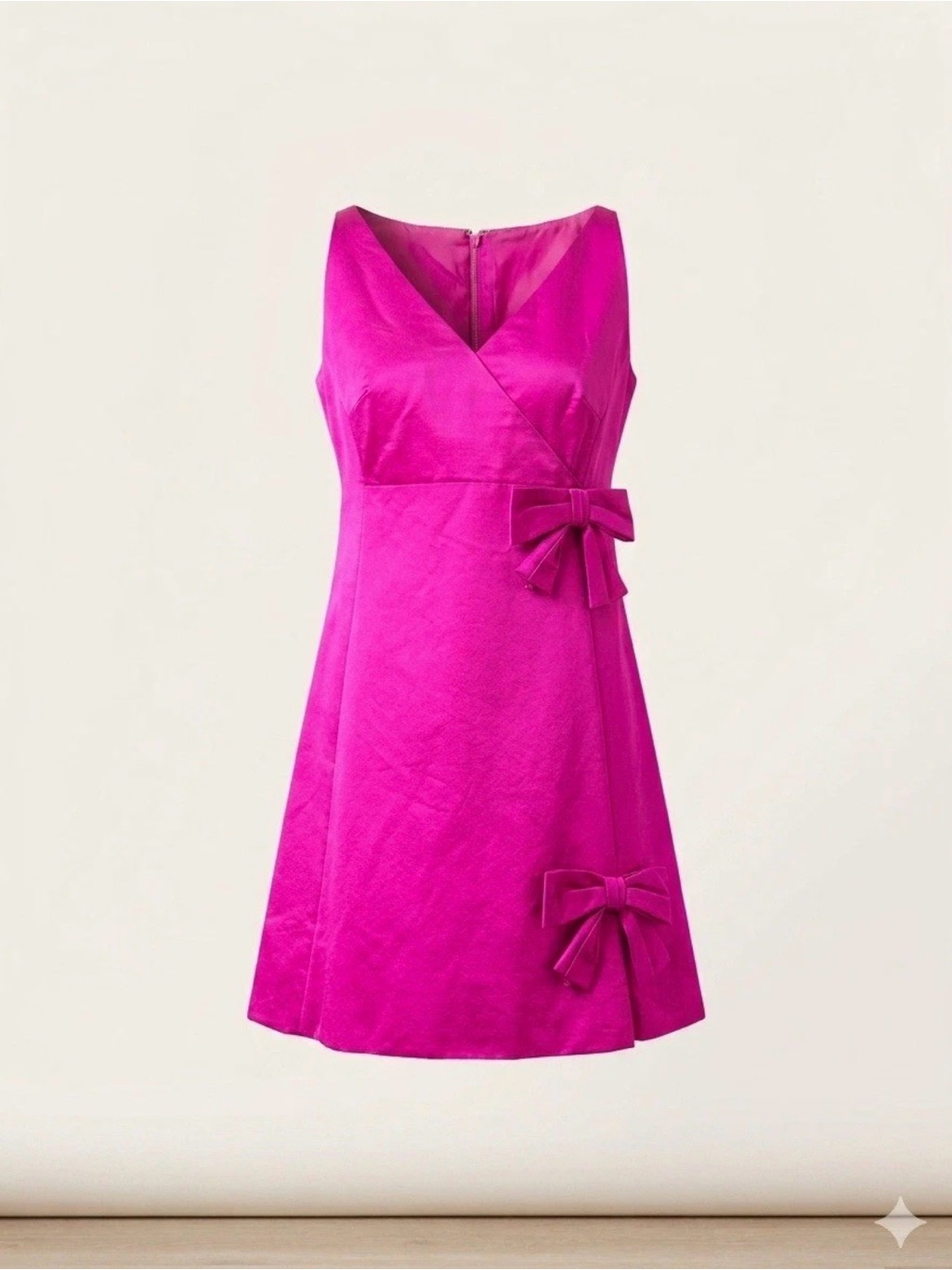 Vtg 60s Silk Mod A-Line Dress Ilgwu Union Made Sz 4 Pink Cocktail Barbie Core